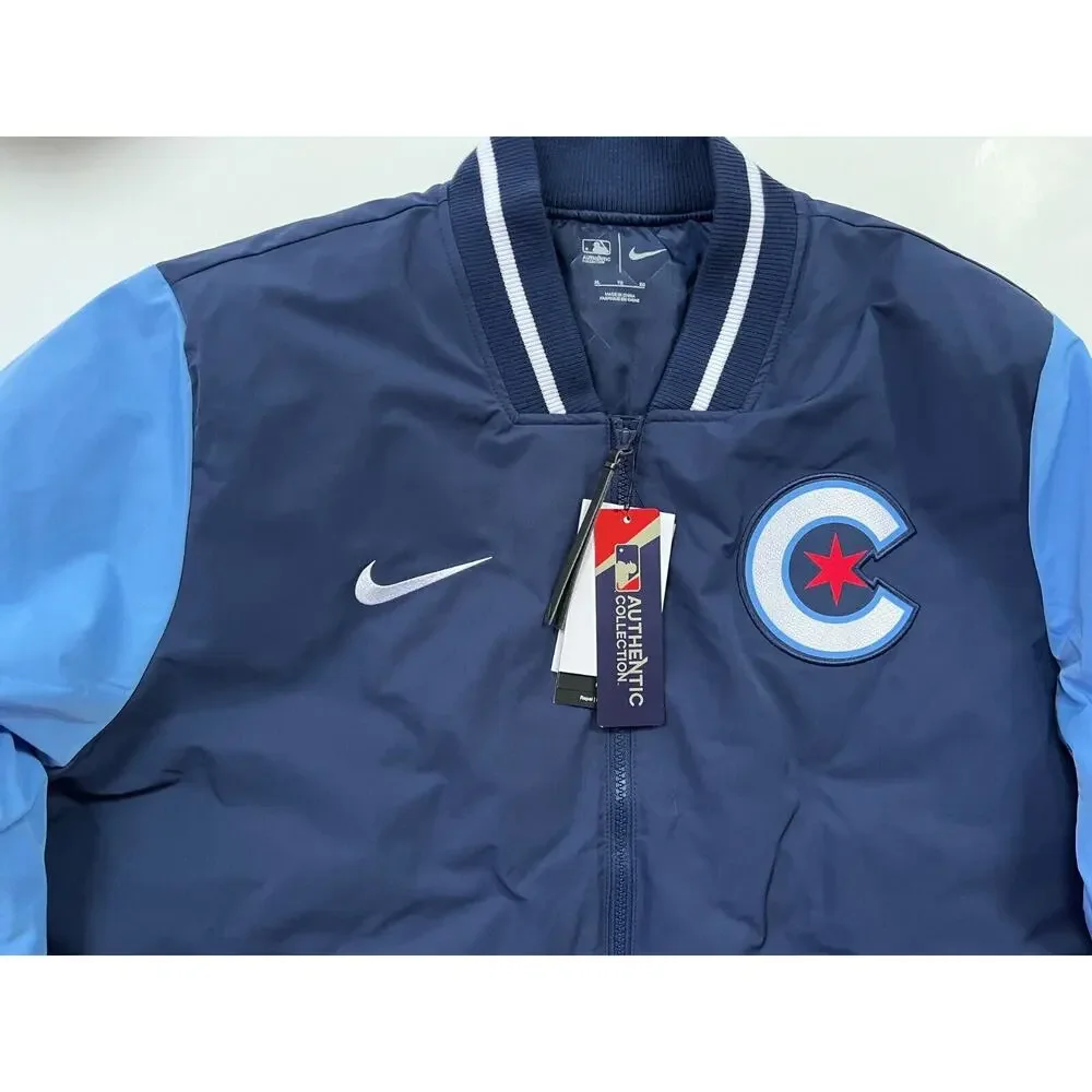 Nike Chicago Cubs Authentic Collection City Connect Dugout Jacket Men's Size XL